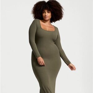 💚💚💚 VS Stretchy Lounge Dress…Size XXL…Dark Olive Green…NWT 💚💚💚